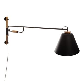 Hôma Candeeiro de parede judi em metal preto promoção