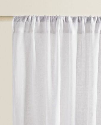 ZARA HOME Cortina linho promoção