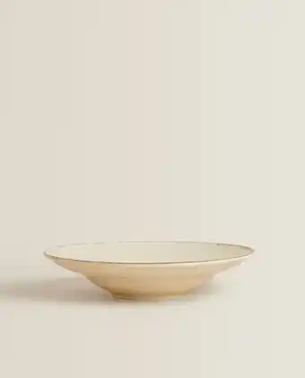 Prato de massa porcelana fio efeito antigo