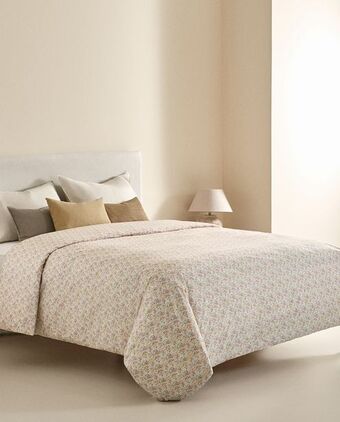 ZARA HOME Capa de edredão estampado florzinhas promoção