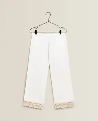 ZARA HOME Calças croché promoção
