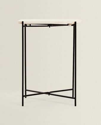 ZARA HOME Mesa auxiliar de mármore promoção