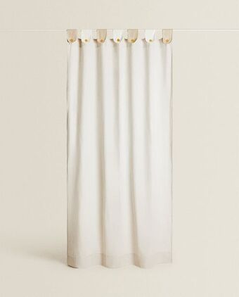 ZARA HOME Cortina presilhas promoção