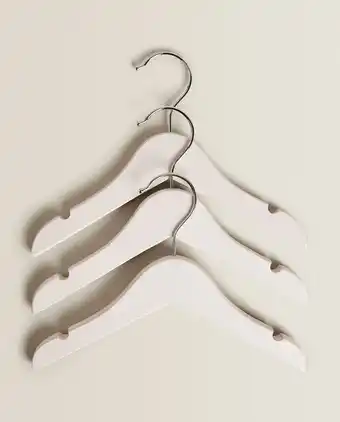 ZARA HOME Cabide de madeira em cinzento-rato (pack de 3) promoção