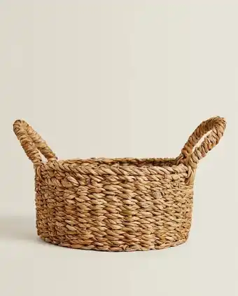 ZARA HOME Cesto de pão entrançado com asas promoção