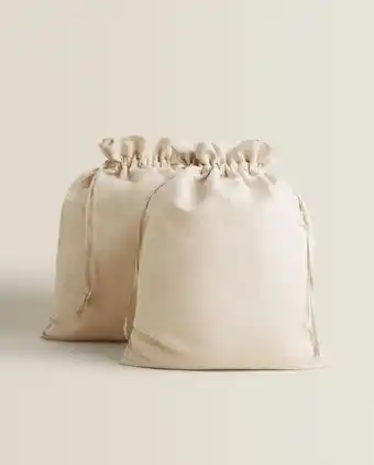 ZARA HOME Saco algodão e linho (pack de 2) promoção