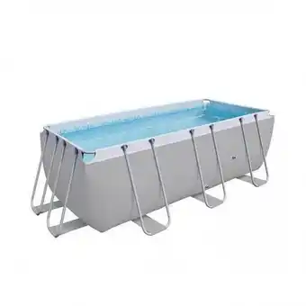 Moviflor Piscina tubular retangular trend com filtro 400x99x200 promoção