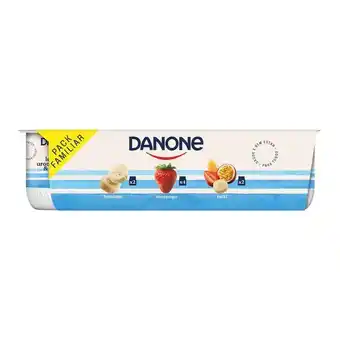 Pingo Doce Iogurte aroma de morango, banana e tutti frutti danone - pack 8 promoção