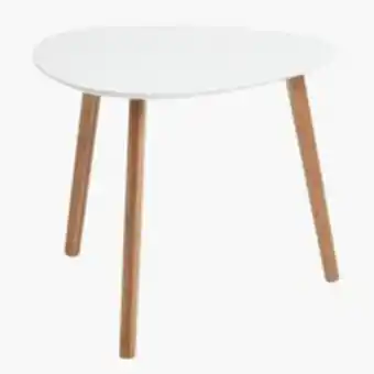 JYSK Mesa apoio taps 55x55 branco/bambu promoção