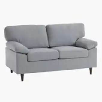 Sofá gedved 2 lugares cinzento claropoupe 25%