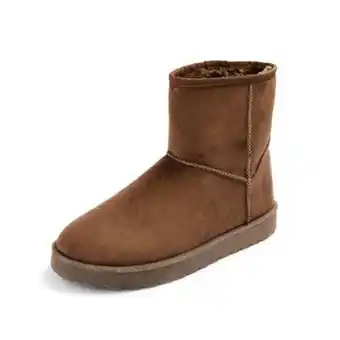 Botas imitação camurça castanho