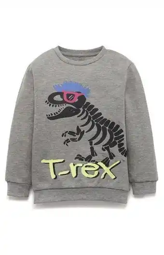 Primark Camisola gola redonda t-rex menino cinzento promoção