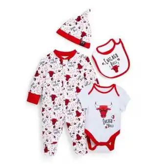 Primark Conjunto 4 peças recém-nascido nba chicago bulls promoção