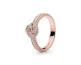 Pandora Anel sparkling love knot pandora rose promoção