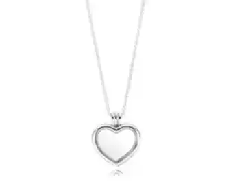 Pandora Colar com medalhão petite memories - coração promoção