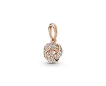 Pandora Pendente sparkling love knot pandora rose promoção