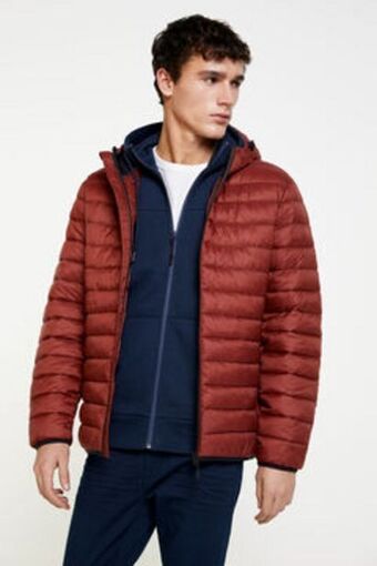 Blazer acolchoado capuz