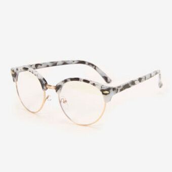Claire's Tortoiseshell browline clear lens frames - black promoção