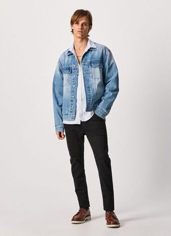 Pepe Jeans Mason skinny fit regular waist jeans promoção