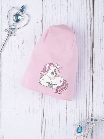Chapéu de menina "unicórnio" - prénatal