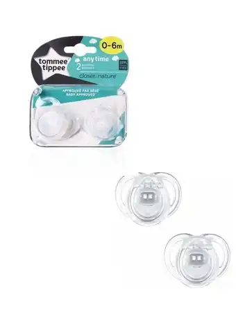 Prénatal A qualquer momento chupeta 0-6 meses de silicone 2 peças tommee tippee - tommee tippee promoção