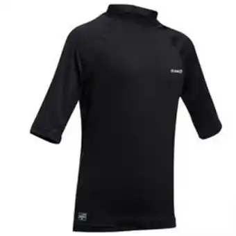 Decathlon Segunda vida licra solar de surf 100 menino vermelho preto promoção