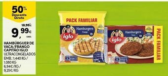 Continente Bom dia Hambúrguer iglo promoção
