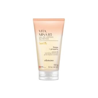 O Boticário Gel de limpeza facial nutritivo vitamina b5 botik, 150g promoção