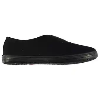 Slazenger canvas slip on shoes childrens