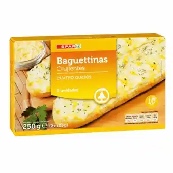 Baguete spar quatro queijos 2x125gr