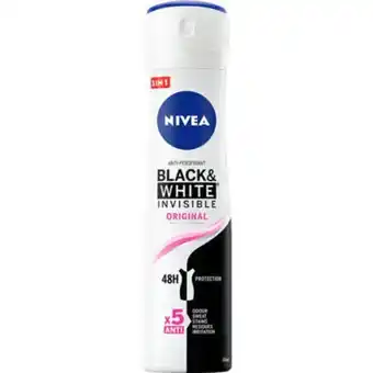 Spar Deo nivea spray black white original 150ml promoção