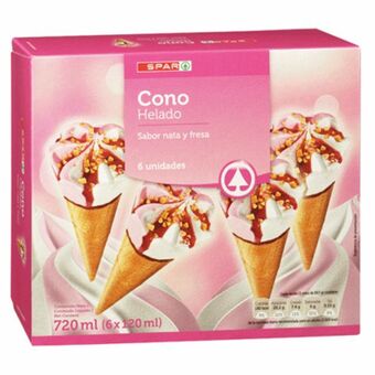Spar Gelado spar cone morango nata 6x120ml promoção