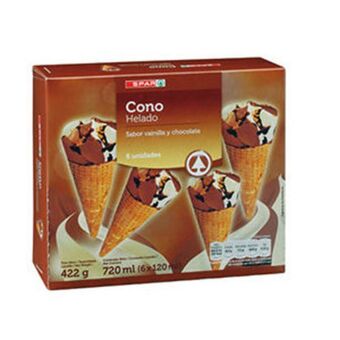 Spar Gelado spar cone baun chocolate 6x120ml promoção