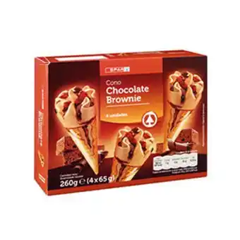Spar Gelado spar cone choc brownie 4x110ml promoção