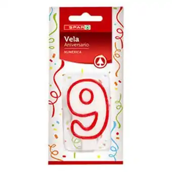 Vela aniversário n9 un