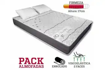 Colchões & Companhia Colchão active bioceramic 17cm pack almofadas promoção