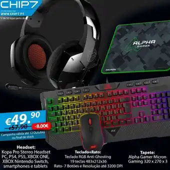 Bundle gaming mix v1 - teclado + rato + headset + tapete