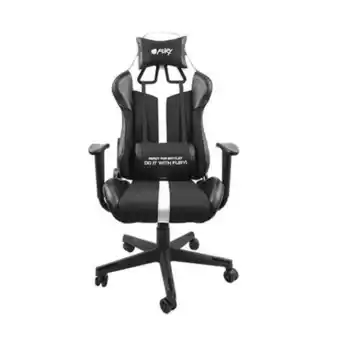 Cadeira gaming fury avenger xl branco/preto