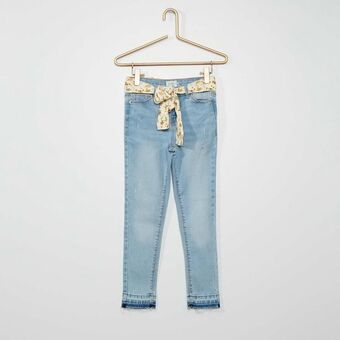 Kiabi Calças de ganga skinny com cinto em forma de lenço promoção