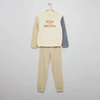 Kiabi Pijama de 2 peças em bloco de cor promoção