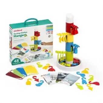 Jogo matemático organizar peças de roupa