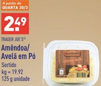 ALDI Trader Joe's Amêndoa/Avelã em Pó 125g promoção