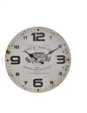 Relogio de parede madeira 34*4*34 cafe - re-146923