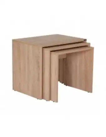 Conjunto 3 mesas apoio afeira 55*40*47 sonoma - shp-103-ss-1