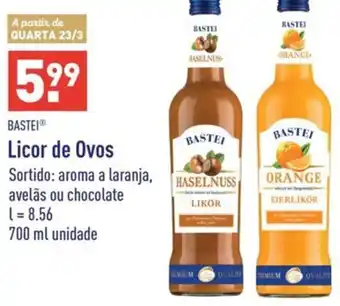 ALDI Bastei Licor de Ovos 700ml promoção
