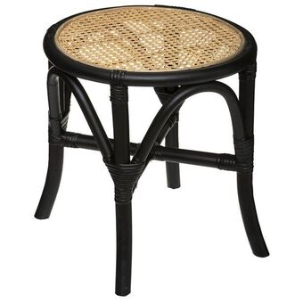 Hôma Banco kamari preto em rattan promoção