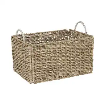 Hôma Cesto retangular em macramé 20x20x29cm promoção