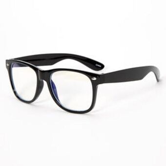 Claire's Solar blue light reducing retro clear lens frames - black promoção
