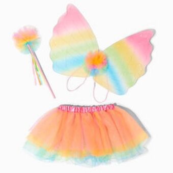 Claire's Claire's club neon rainbow butterfly dress up set - 3 pack promoção