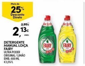 Continente Bom dia Detergente lavalouça fairy promoção
